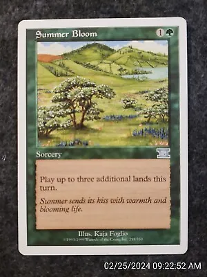 Summer Bloom 6th Edition NM Green Uncommon MAGIC THE GATHERING CARD (DS3D1E1) • $1.89