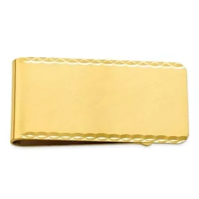 10K Yellow Gold Men's Amazing Swiss Cut Edge Money Clip • $4175