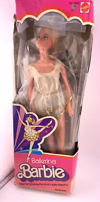 Vintage 1975 Mattel Ballerina Barbie Doll Blue Eyes Legs Bend Orig. Box  003-004 • $19.99