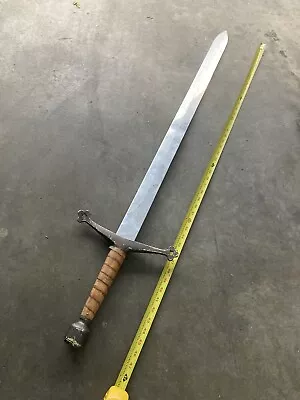 Giant Medieval Stage Sword Prop Theater Film - Low Quality Aluminum W Warp • $65