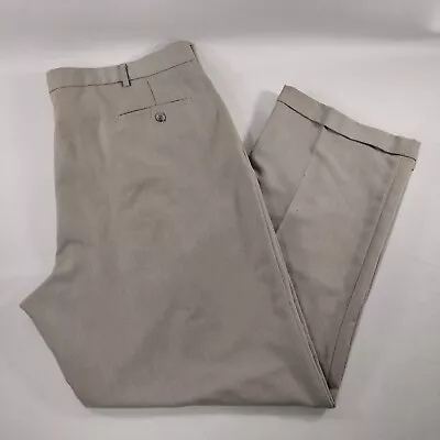 Dockers Beige Pleated Cuffed Dress Pants Mens Size 42x32 • $19.97