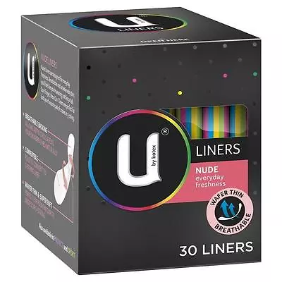 U By Kotex Liners Nude Everyday Freshness30 Liners • $9.95