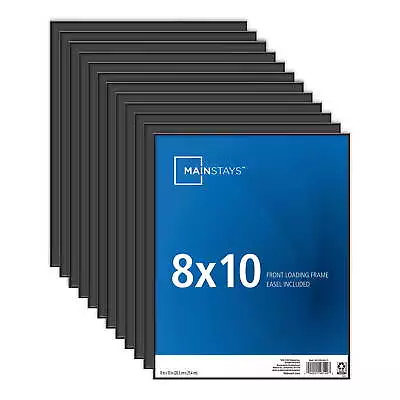 8 X10  Black Format Front Loading Picture Frame Set Of 12 • $19.87