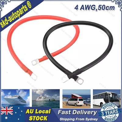 2PCS 35mm² 4 AWG Battery Joiner Connector DC Lead Wire Cable & Lugs 100A • $21.15