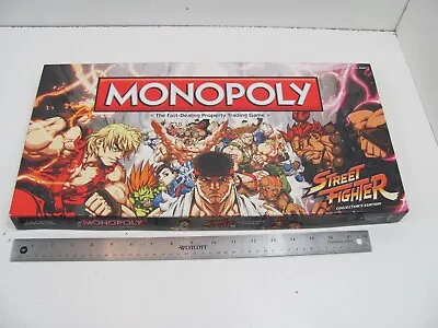 Monopoly Street Fighter Collector’s Edition Board Game Hasbro 2012 COMPLETE • $25.77