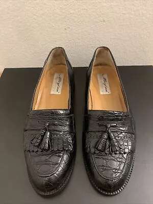 MEZLAN  RODEO  Genuine Crocodile Alligator Loafers Shoes  10.5 $900+ • $275