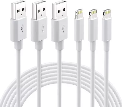 Quntis IPhone Charger Lightning Cable - MFi Certified 3Pack 2M Lightning To USB  • $19.99