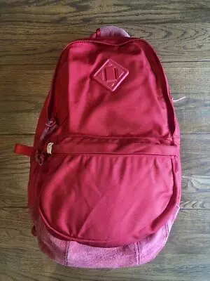 Visvim BALLISTIC 22L RED Backpack Hand Bag Men Suede Leather From Japan USED • $405.99