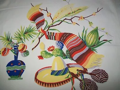 Vintage Wilendur Table Runner Mexican Theme • $8.50