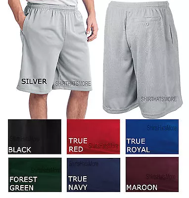 Mens Tough Mesh Shorts Gym Athletic Work Out Exercise With 3 POCKETS Sizes S-4XL • $19.99