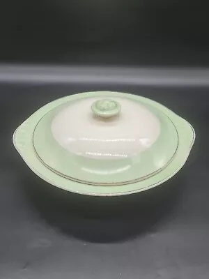 Vintage Weatherby Falcon Ware Tureen White Green Rare Used Condition • $44.95