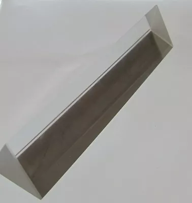 Optical Glass Triangular Prism 10cm X 3cm 4  Light Spectrum Physics Optics W Box • $10.49