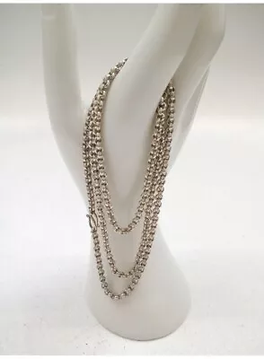 Vintage Sterling Silver 925 Necklace Extra Long 740mmRolo Links Weight 32.5g • $123.09