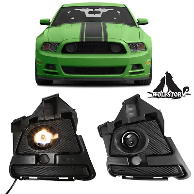 Fog Lights For 2013 2014 Ford Mustang Base/GT/Boss 302 Driving Front Bumper Lamp • $74.99