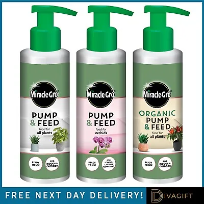 Miracle-gro Push Pump Feed Organic Orchid All Purpose Concentrate Plant Food New • £10.75