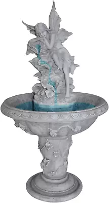 Water Fountain - Pixie Fairy Garden Decor Fountain - Outdoor Water Feature Anti • $245.22
