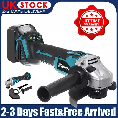 18V 125mm Cordless Brushless Electric Angle Grinder For Makita Li-ion Battery • £25.98