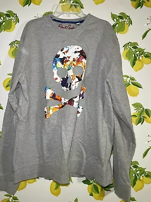 Robert Graham Skull Knockout Sweatshirt Long Sleeve Classic Fit Mens L • $21.55