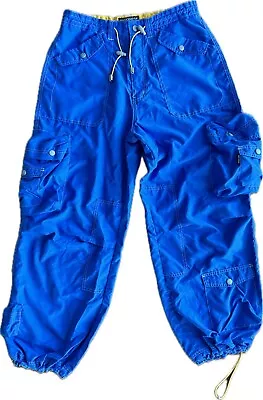 VTG 90’s Y2K MacGear Cargo Pants M Baggy Wide Leg Rave Skater Punk Goth Blue • $250