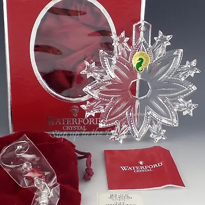 $70.49 • Buy Waterford Crystal Annual SNOW Crystals 2010 Xmas Tree Ornament & Enhancer MIB