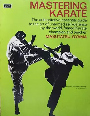 Rare 1969 Mastering Karate By Mas Oyama Black Belt Karate Kung Fu Martial Arts • $34.99