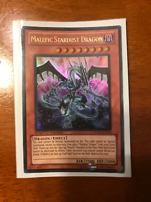 Yugioh - Malefic Stardust Dragon JUMP-EN043 Ultra Rare Near Mint Limited Edition • $8.50