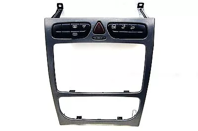 2001-2005 MERCEDES C230 C320 C240 Radio Climate Control Bezel W/Switches OEM ~ee • $39.99