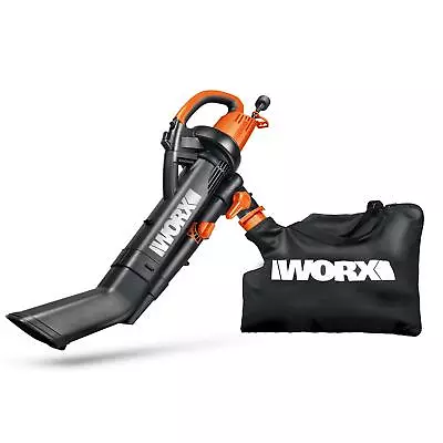 Worx WG505 120V Electric Trivac Blower/Mulcher/Yard Vacuum W/ Metal Impeller • $108.37