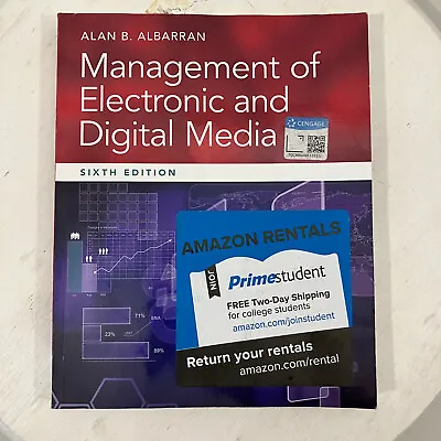 Management Of Electronic And Digital Media Sixth Edition By Alan B. Albarran TPB • $19.49