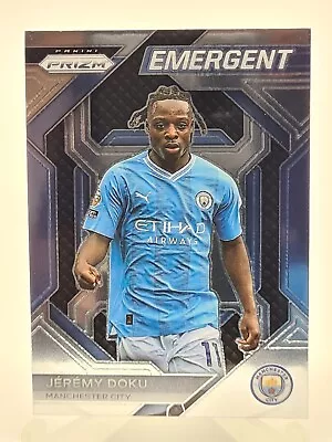 Jeremy Doku 2023-24 Panini Prizm EPL Emergent #2 Manchester City • $8