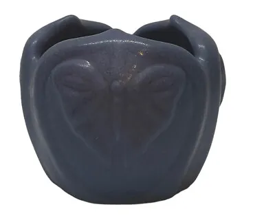 Van Briggle Art Pottery Vase Blue Butterflies Signed • $124.76