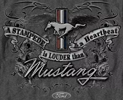 A Stampede Is Louder Than A Heartbeat T-Shirt - A Must Have For Any Mustang Fan! • $37.09