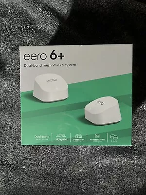 Eero 6+ 2402 Mbps 2 Port 574 Mbps Wireless Router - R010211 • $140