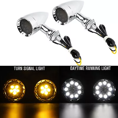 For Honda Shadow VLX 600 VT600C Chrome Motorcycle LED Blinker Turn Signals Light • $22.25