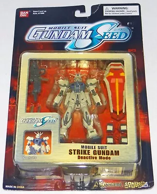 Bandai Mobile Suit Gundam Seed Deactive Mode STRIKE GUNDAM 4.5  Figure MSIA • $19.99