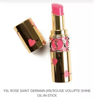 $20 • Buy Yves Saint Laurent Rouge Volupte Shine 49 Rose Saint Germain 4.5g