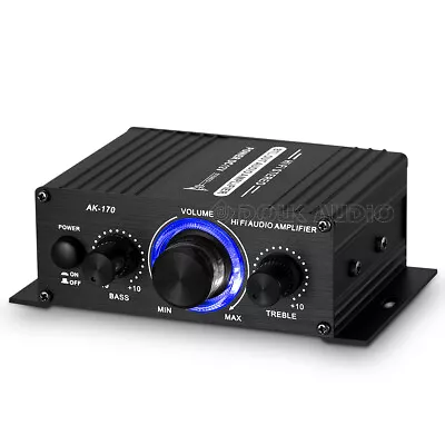 AK170 Mini Digital Power Amplifier Stereo Audio Amp For Home/Car/Marine 200W X2 • $16.99