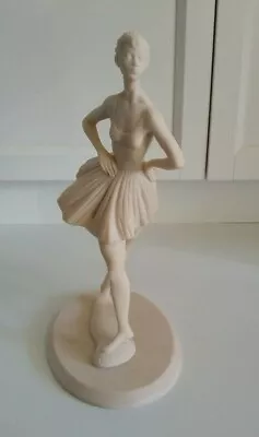 Ballerina Dancer Carved Figure Sculpture Jasper Resin By Santini Italy MCM • $49.95