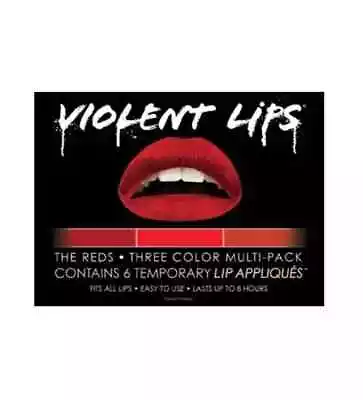 Violent Lips Lip Tattoo Appliques - THE REDS X6 LE BNIP RARE 6 Tattoos • $14.99