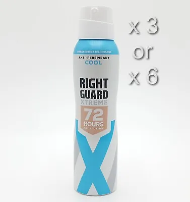 £8.99 • Buy Right Guard Xtreme Cool Anti-perspirant Deodorant 150ml 3 Or 6 Pack