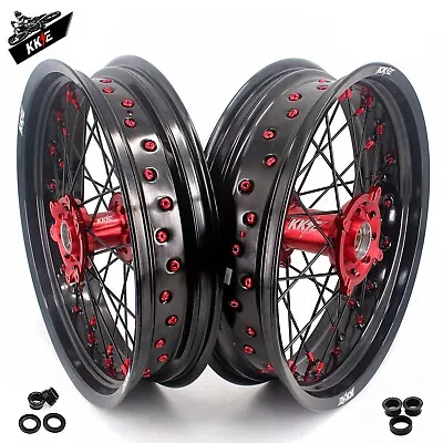 KKE 17'' Motard Supermoto Wheels For Honda CRF250R 450R CRF250RX 450RX 450X/L/RL • $759