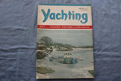 1962 February Yachting Magazine - Racing And Cruising Cover - E 9443 • $30