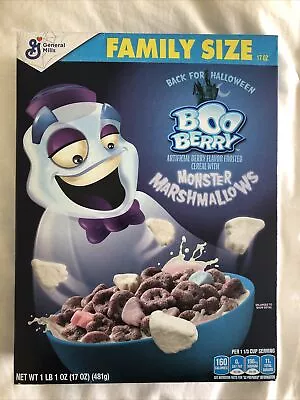 General Mills BOO BERRY Monster Cereal Family Size 17 Oz 2020 Factory Sealed • $12.99