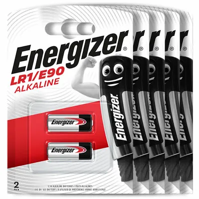 10 X Energizer LR1 E90 Batteries Alkaline 1.5V AM5 MN9100 4001 N Lady LR01 Pack2 • $34.30