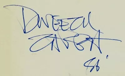  Wipe Out  Dweezil Zappa Hand Signed 3X5 Index Card • $69.99