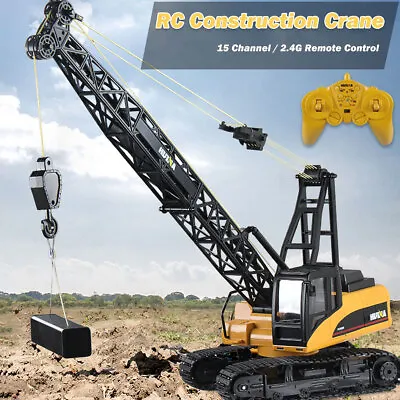 Huina RC CRANE 1:14 2.4Ghz Construction Tower Excavator Truck Toy Kids Boys Gift • $113.95