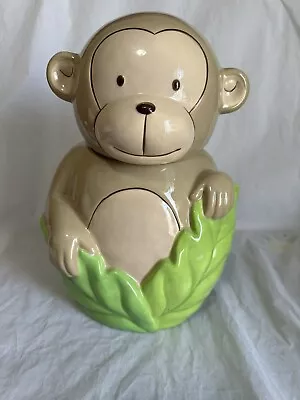 Monkey Ceramic Cookie Jar 12  Tall Target Collection 2008 • $24.99