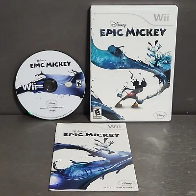 Epic Mickey Wii CIB Free Shipping Same Day • $13.99