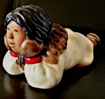C. ALAN JOHNSON Inuit Child  EMMA  Alaskan Eskimo Figure. Collectable • $55.90
