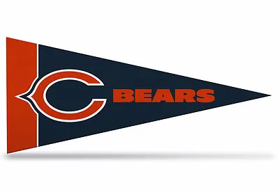 Chicago Bears NFL Mini Pennant  9 X4  New Felt Made In USA Banner Flag • $2.99